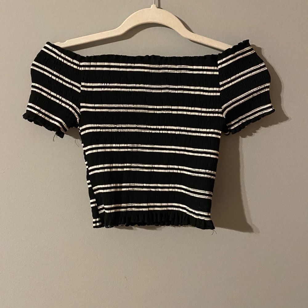 Striped crop top